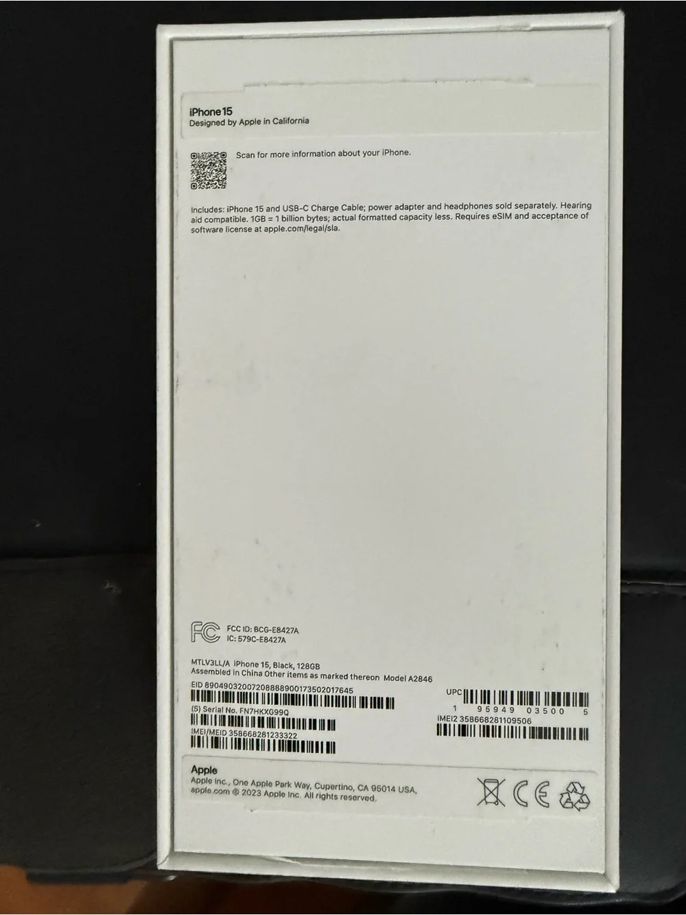 Apple iPhone 14 Pro Max Smartphone - Black only box